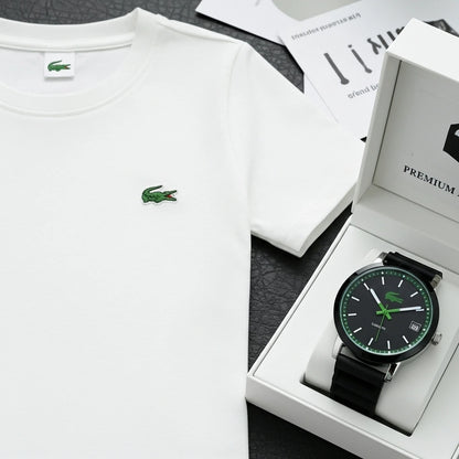 Super Oferta Lacoste / Camisa + Reloj de Regalo